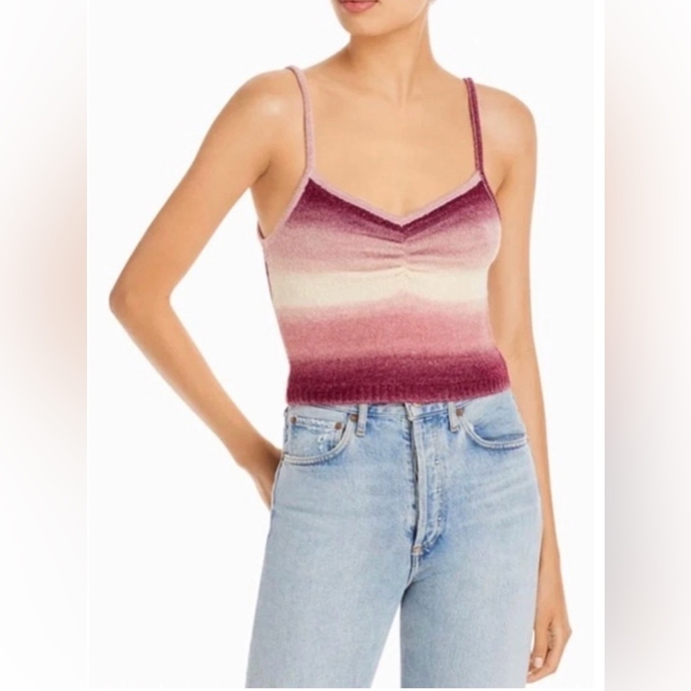Wayf Knit Striped Camisole Tank Top Size M